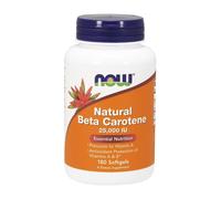 NOW Foods Beta Carotene Natural, 25 000 IU - 180 Softgels