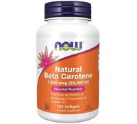 NOW Foods Beta Carotene Natural 25000iu Softgels 180 Softgels