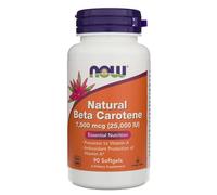 Now Foods Beta-Carotene Softgels Natural 25,000 IU, 90 Softgels