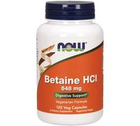 Betaine HCL 648mg Capsules - 120 Capsules - Now Foods