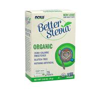 NOW Foods Better Stevia Packets Organic Natural ZeroCalorie Sweetener 75 Packets
