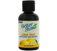 Now Foods, BetterStevia Liquid, Zero-Calorie Liquid Sweetener, Lemon Twist, 2 fl oz (59 ml)