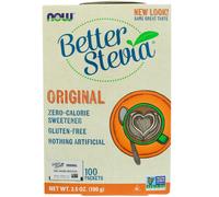 Now Foods, BetterStevia, Zero Calorie Sweetener, Original, 100 Packets, 3.5 oz (100 g)