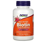 NOW Foods Biotin 10.000 mcg - 120 Veg Capsules | Supports Energy Production
