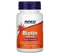 Now Foods - Biotin 1000mcg | Supports Healthy Hair, Skin & Nails - 100 Vcaps