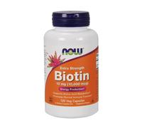 NOW Foods Biotin, 10mg Extra Strength - 120 vcaps