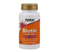NOW Foods Biotin, 5000mcg , 60 vcaps