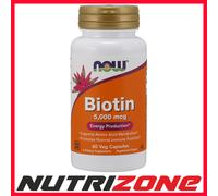 NOW Foods Biotin, 5000mcg - 60 vcaps