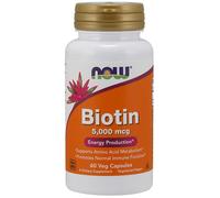 Now Foods Biotin, 5000mcg - 60 vcaps - Energy Production
