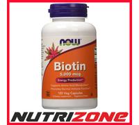 Now Foods Biotin 5000mcg Energy Production Immune Function - 120 vcaps