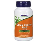 Now Foods Black Cohosh Root 80mg - 90 Veg Capsules for Menopause Support