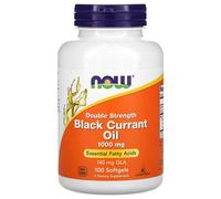 NOW Foods Black Currant Oil 1000mg 100 Softgels | Omega-3 & Omega-6 Support
