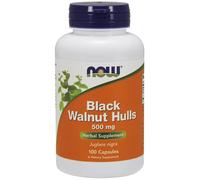 NOW Foods Black Walnut Hulls 500mg Capsules 100