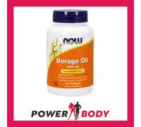 NOW Foods Borage Oil 1000mg Concentrated GLA Omega-6 Fatty Acids | 60 Softgels