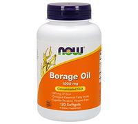 Now Foods, Borage Oil, Concentration GLA, 1,000 mg, 120 Softgels