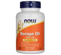 NOW Foods Borage Oil GLA Omega-6 1000 mg 60 Softgels Non-GMO Gluten-Free
