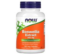 NOW Foods Boswellia Extract Plus Turmeric Root Extract, 250mg - 120 Vegan Capsules