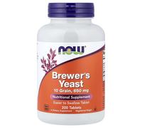 NOW Foods Brewer's Yeast 200 Tablets Natural B Vitamins Protein & Energy Support