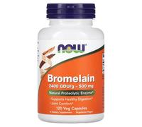 NOW Foods Bromelain Digestion 500mg Daily Wellness Support Capsules - 120 Vegan Capsules