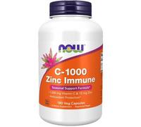 NOW Foods C-1000 Zinc Immune - C-1000 Zinc Immune - 180 vcaps