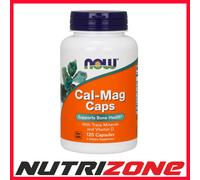 Now Foods Cal-Mag Caps with Trace Minerals & Vit D Supports Bone Health 120 caps
