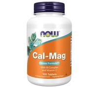 NOW Foods Cal-Mag Stress Formula B-Complex Vitamin C Gluten Free 100 Tablets