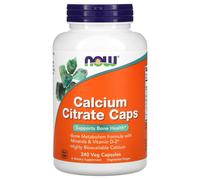 NOW Foods, Calcium Citrate Caps, 240 Veg Capsules