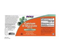 Now Foods Calcium D-Glucarate,500 mg ,90 Veg Caps (Pack of 1)