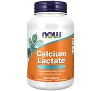 Now Foods, Calcium Lactate, High Dose, 250 Tablets, Lab-Tested, Gluten Free, Vegetarian, SOYA Free, Non-GMO