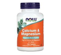 Now Foods - Calcium & Magnesium | Bone Health Support - 100 Tablets