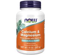 NOW Foods Calcium & Magnesium Citrate Powder With Vitamin D3 227g