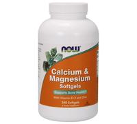 NOW Foods Calcium & Magnesium With Vit D & Zinc 240 Softgels