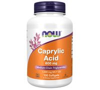 Now Foods Caprylic Acid,600 mg ,100 Softgels (Pack of 1)