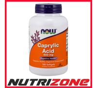 Now Foods Caprylic Acid 600mg Digestive Health - 100 softgels