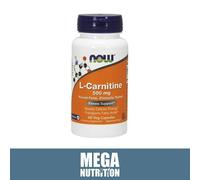 NOW Foods Carnitine 500mg 60 Veggie Capsules | Amino Fatty Acids Boosts Energy