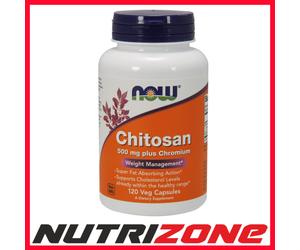Now Foods Chitosan 500mg Plus Chromium Weight Loss Diet Support - 120 vcaps