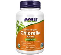 NOW Foods Chlorella, 200 tabs - 500mg Certified Organic