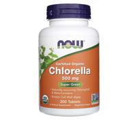 NOW Foods Chlorella 500mg Organic Tablets 200 Tablets