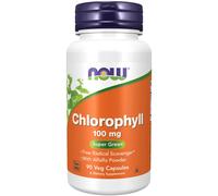 NOW Foods Chlorophyll 100mg 90 Veg Capsules, Superfoods, Super Green, Detox