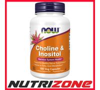NOW Foods Choline and Inositol 500mg Nervous System Health - 100 caps