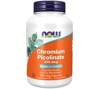NOW Foods Chromium Picolinate 200 mcg 250 Veg Capsules, Blood Sugar Metabolism