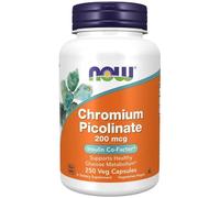 NOW Foods Chromium Picolinate Supplement 200 mcg - 250 vcaps