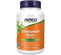 NOW Food Cinnamon Bark 600mg 120 Capsule | Healthy Glucose Metabolism Supplement