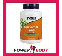 NOW Food Cinnamon Bark 600mg 120 Capsule | Healthy Glucose Metabolism Supplement