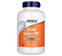 NOW Foods Cod Liver Oil, 650mg - 250 softgels