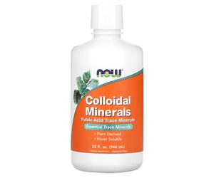 NOW Foods Colloidal Minerals 946ml | Fulvic Acid & Trace Mineral Complex