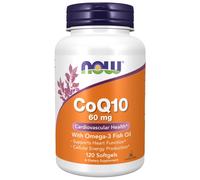 NOW Foods CoQ10 60 mg with Omega-3 - 120 capsules