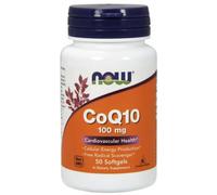 NOW Foods CoQ10 with vitamin E, 100mg, 50 softgels