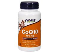 NOW Foods CoQ10 With Hawthorn Berry 100mg Capsules 90