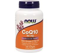Now Foods Coq10 With Omega 3 60mg 120 Softgels